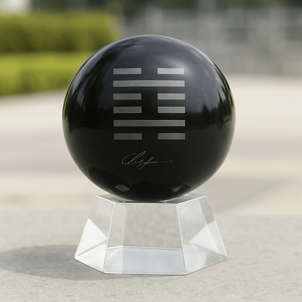 Black/Dark Blue Energized Crystal Ball - North - 12cm