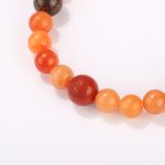 Golden Silk Jade, Red Stone Close up