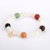 Five Elements Harmony Bracelet - White Jade - Small - 8mm/10mm, 18cm