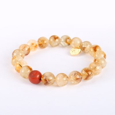 Golden Abundance Qi Bracelet - Large - 12mm/12mm 18cm
