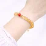 5-5 (3) Red Stone, Green Aventurine - Wrist